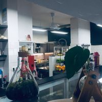 in door at bistro ZDRAVO in Sarajevo