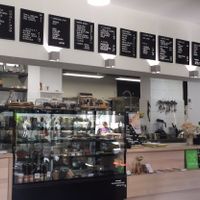 the counter at bistro ZDRAVO in Sarajevo