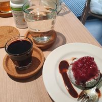 Raspbery cake at bistro ZDRAVO in Sarajevo