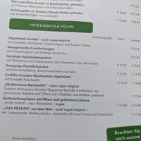 Vegetarian/vegan options (Aug 2021) at Bräustüberl Schloss in Seefeld