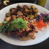 huevos rancheros vegan (tofu) at Mo:Lé - Pandora in Victoria