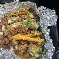 “Beef” street tacos at Borreguitas in Pomona