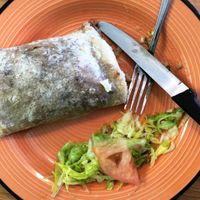 $6 vegan burrito (@hazanshoe) at Borreguitas in Pomona