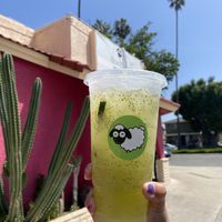 Cucumber Lime w/Chia Seeds (Agua Fresca) 😻🌱  at Borreguitas in Pomona