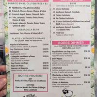 Menu (Feb 2025) at Borreguitas in Pomona