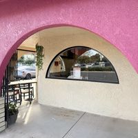 Outside seating   at Borreguitas in Pomona