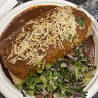 Good wet al pastor burrito   at Borreguitas in Pomona