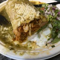 Inside the burrito   at Borreguitas in Pomona