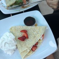 Maple and fruit with vegan batter   at Crepe Escape in Picton