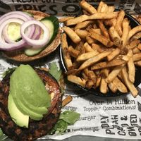 Vegan burger   at The Works in Niagara Falls