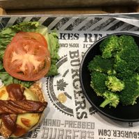 Great Bacon Cheeseburger  at The Works in Niagara Falls