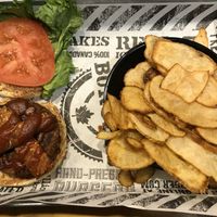 Great Bacon Cheeseburger  at The Works in Niagara Falls