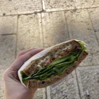 “Tuna” sandwich  at I'm Here Because of my Wife - Ani Po Biglal Ishti - אני פה בגלל אשתי in Jerusalem