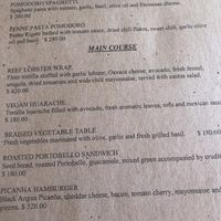 Main veggie courses at Papaya Playa Project in Playa Del Carmen