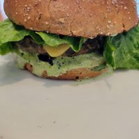 Forest Truffle burger at Veggie Grill by Next Level in El Segundo