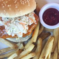 Nashville Hot Chickn’ Sandwich  at Veggie Grill by Next Level in El Segundo