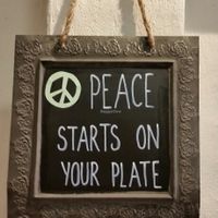 Sharing the same ethics at Perfect Break Vegetarian Cafe in Gerringong