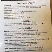 menu 1 at Perfect Break Vegetarian Cafe in Gerringong