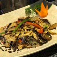 Guilin style veggies and tofu at Pure Lotus in Yangshuo