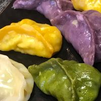 Vegetable and tofu dumplings at Pure Lotus in Yangshuo