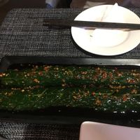 Spicy cucumber at Pure Lotus in Yangshuo