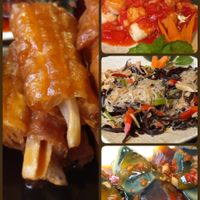 Veggie food at Pure Lotus in Yangshuo