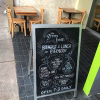 Welcome sign at Green Bean in Northampton