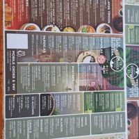 Menu at La Carioca in Barcelona
