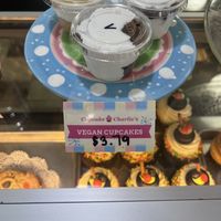 Vegan - vanilla & chocolate  at Cupcake Charlie's in Newport