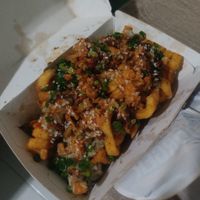 Kimchi fries (vegan) at Anti Burger in Panama City