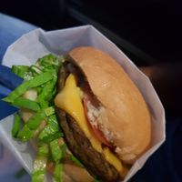 Veggie burger at Anti Burger in Panama City