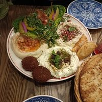 Mezze platter at Comptoir Libanais in Bath