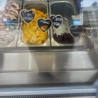 Mango and Dark Chocolate at Cariad Gelato in Porthmadog