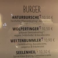 Some of their vegan selections (they have more as well)  at Hans im Glück in Nuremberg