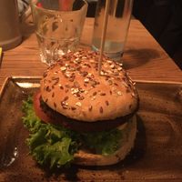 Vegan burger at Hans im Glück in Nuremberg