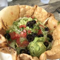 Veganified tostado bowl (request no dairy)  at Coyote Grill in Laguna Beach