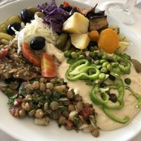 Mixed veg and salad plate from the buffet at Radisson Blu Udaipur Palace in Mezraya