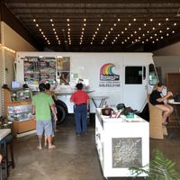 Interior - still with the food truck vibe at Rainbeau Jo's in Lihue