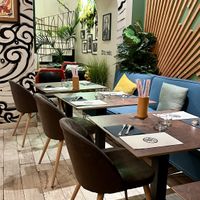 Street level, at the back, across from bar  at Tô! in Nice