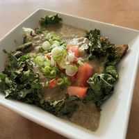 Green poutine   at Heartwood Bakery & Cafe in Halifax