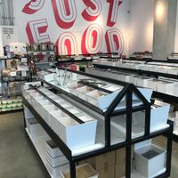 The shop showing bulk bins at Nada in Vancouver