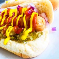 Vegan Hot Dog at Lake Nona Deli and Market in Orlando