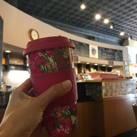 Good coffee with homemade nut milk! at Global Village in Raleigh