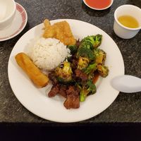 Soy beef n broccoli at Shang Hai in Santa Barbara
