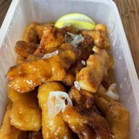 Lemon soy chicken  at Shang Hai in Santa Barbara