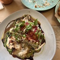 The loaded cauliflower dish 🥰 vegan and gluten free  at Baker and Spice in Kuwait City