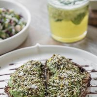 vegan options!  at Baker and Spice in Kuwait City