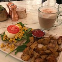 Tofu Benedict at Lotus in Jackson