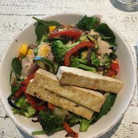 Bombay bowl with grilled tofu. Really flavorful. at Lotus in Jackson