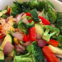 Bombay Bowl. That broccoli was great :) at Lotus in Jackson